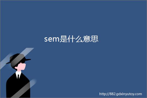 sem是什么意思